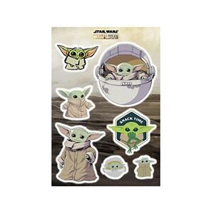 Komar Stickers Muraux géant Mandolorian Baby Yoda -The Child Cluster- Star Wars 50 x 70 cm - Publicité