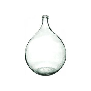 ATMOSPHERA Vase dame Jeanne en verre recyclé - Transparent - D 40 x H 56 cm - Publicité