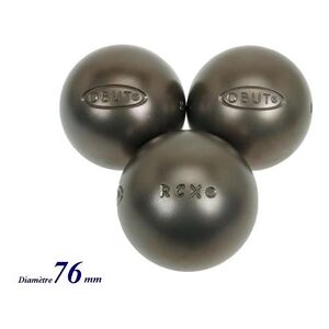 Obut Boules de pétanque Rcx. durete + inox 76mm 57207 - Publicité