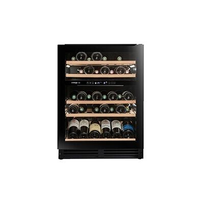 La Sommeliére Refroidisseur à vin noir - Zones doubles, 44 bouteilles, classe F - Publicité La Sommeliére Refroidisseur à vin noir - Zones doubles, 44 bouteilles, classe F - Publicité