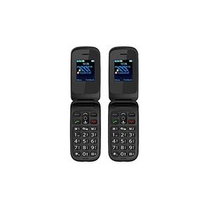 Simvalley Mobile : 2 téléphones mobiles à clapet XL-949 avec appel d'urgence, bluetooth et Dual SIM - Publicité