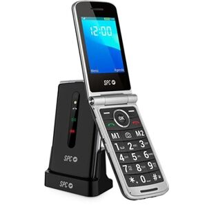 Spc Téléphone portable Senior Prince 4G avec touches XL, bouton SOS et socle charge - Noir - Publicité