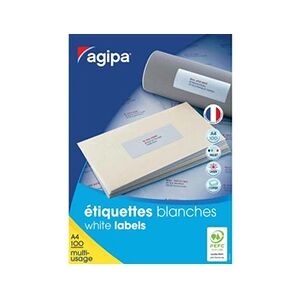 Apli 6500 Etiquettes Blanches - A4 - 38X21,2Mm - Agipa 118990 - Publicité