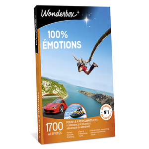 Coffret cadeau Wonderbox 100% Emotions - Publicité
