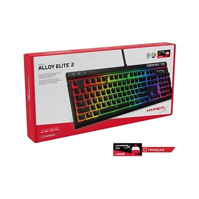 Clavier de jeu mécanique HyperX Alloy Elite 2 noir - Publicité Clavier de jeu mécanique HyperX Alloy Elite 2 noir - Publicité