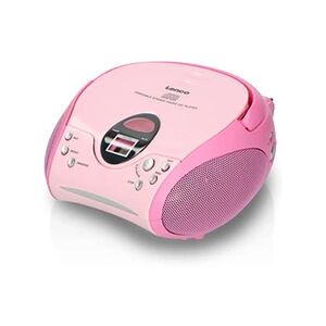 Lenco Radio portable avec lecteur CD SCD-24 Pink Rose - Publicité