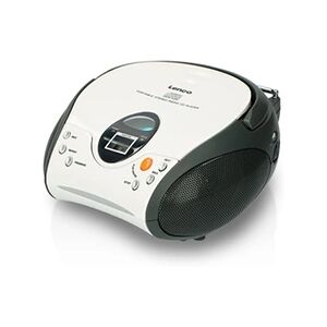 Lenco Radio portable avec lecteur CD SCD-24 white Blanc - Publicité