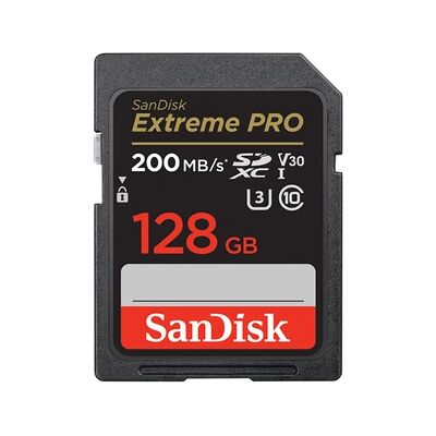 Sandisk Extreme PRO 128 GB SDXC 200MB/s - Publicité Sandisk Extreme PRO 128 GB SDXC 200MB/s - Publicité