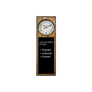 ATMOSPHERA Horloge avec ardoise H115 cm Flower - Publicité
