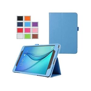 XEPTIO Housse Samsung Galaxy Tab A 7 pouces 2016 / Tab A6 SM-T280/SM-T285 Cuir Style bleue avec Stand - Etui coque bleu de protection tablette Samsung - Publicité