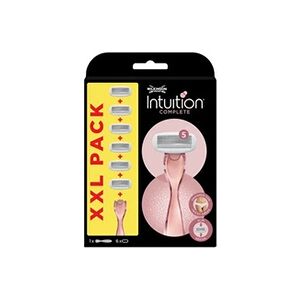 Wilkinson - Intuition Complete - Lames de rasoir pour femme - Pack de 6 lames + manche - Publicité