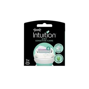 Wilkinson Pack de 2 - - Intuition 2in1 Sensitive Care - Lames de rasoir pour femme - Pack de 3 - Publicité