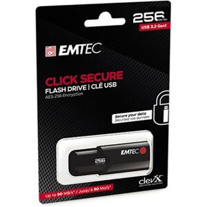 Emtec CLE USB 3.2 CLICK SECURE B120 256GB - Publicité