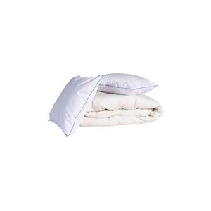 Someo Pack couette confort 240x220 et oreiller 30% duvet de canard anti-allergènes - Publicité