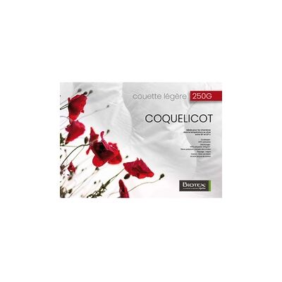 Couette Biotex Coquelicot 240 x 220 cm - Publicité Couette Biotex Coquelicot 240 x 220 cm - Publicité