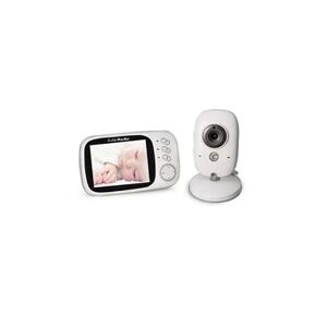Wewoo Babyphone vidéo babycam blanc 3,2 pouces lcd 2. 4ghz surveillance sans fil caméra bébé moniteur, soutien à deux voies talk back, vision nocturne - Publicité