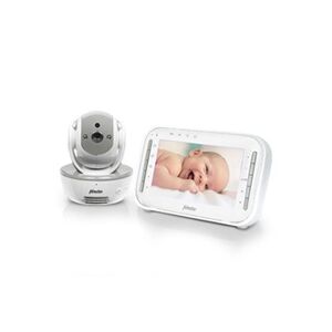 Babyphone Alecto Babyphone avec caméra et écran couleur 4.3 DVM200MGS Blanc-Gris - Publicité