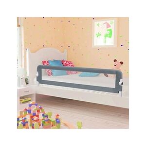 VIDAXL Barrière de sécurité de lit d'enfant Gris 180x42 cm Polyester - Publicité