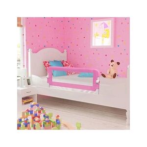 vidaXL Barrière de Sécurité de Lit d'enfant Barrière de Protection pour Bébé Rail de Lit Tout-Petit Chambre à Coucher Maison Polyester - Publicité