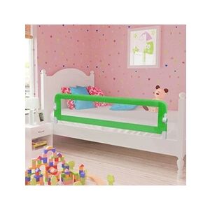 Barrière de lit bébé vidaXL Barrière de lit pour enfants 150x42 cm Vert - Publicité