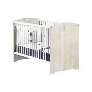 Sauthon BABYPRICE Lit Bebe Smile Hetre Cendre 3 Positions 120x60 cm - Publicité