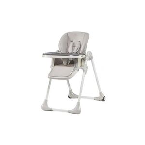 Kinderkraft Chaise haute bébé YUMMY Plateau réglable Tablette amovible Roulettes - Gris - Publicité