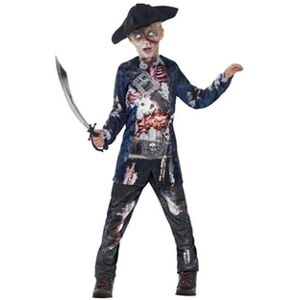 Smiffys Costume Enfant Pirate Zombie Luxe - Noir - L - Publicité