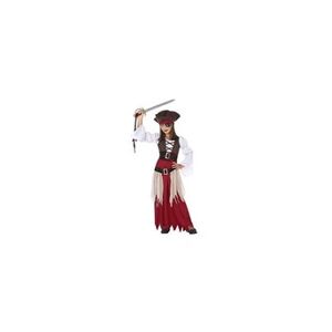 GENERIQUE Costume pour fillette pirate (4 pcs) - un déguisement pour fille enfant taille - 3-4 ans - Publicité