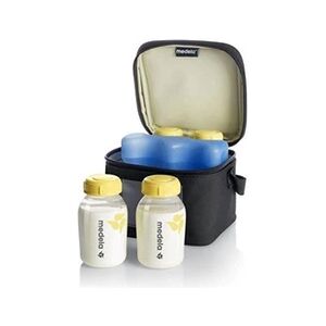 Instruments de musiques Medela Cooler Bag - Compartiment et bloc refrigerant + 4 biberons - Publicité