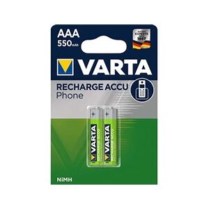 Varta batterie rechargeable nimh aaa 1.2 v 550 mah 2blister - Publicité