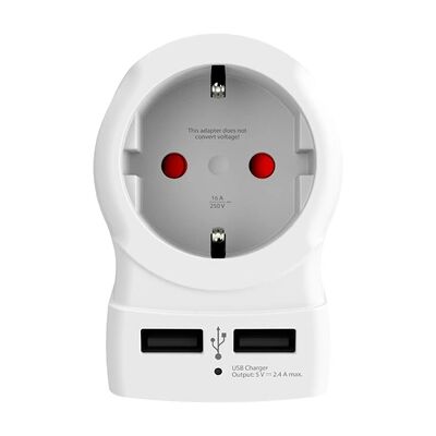Skross EUROPE TO USA+ 2 USB - Publicité Skross EUROPE TO USA+ 2 USB - Publicité