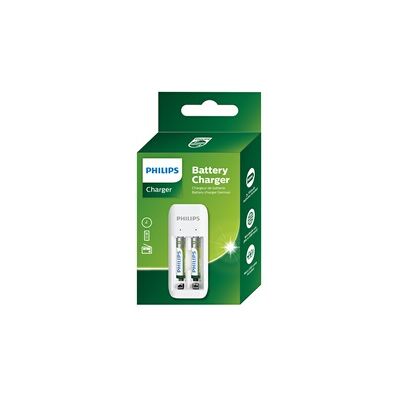 Chargeur de piles Philips 2xAAA 700mAh - Chargeur de piles - Publicité Chargeur de piles Philips 2xAAA 700mAh - Chargeur de piles - Publicité