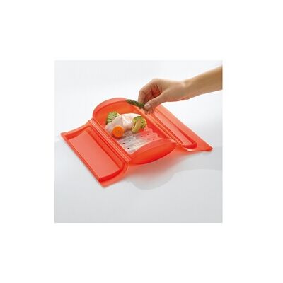 Lekue Cocotte Vapeur XL - Accessoire cuisson micro-ondes 3-4 personnes - Publicité Lekue Cocotte Vapeur XL - Accessoire cuisson micro-ondes 3-4 personnes - Publicité