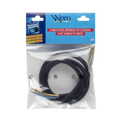 Whirlpool - WPRO CCB340 H05 rrf 3G4 - 5750 W - sans prise - Câble - Publicité Whirlpool - WPRO CCB340 H05 rrf 3G4 - 5750 W - sans prise - Câble - Publicité