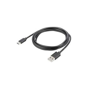 Digitus Câble USB USB 2.0 USB-C mâle, USB-A mâle 1.80 m noir blindé, blindage double AK-990960-018-S - Publicité