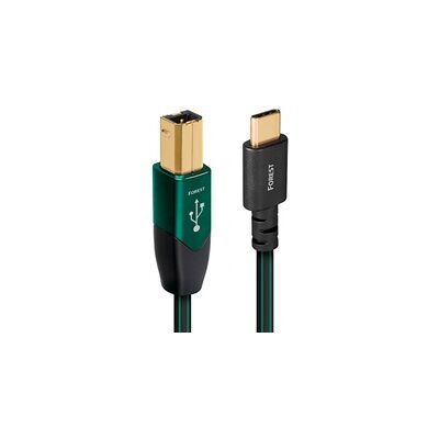 Câble USB-C à USB-B AudioQuest Forest - Argent de Pureté, Faible Distorsion - Publicité Câble USB-C à USB-B AudioQuest Forest - Argent de Pureté, Faible Distorsion - Publicité