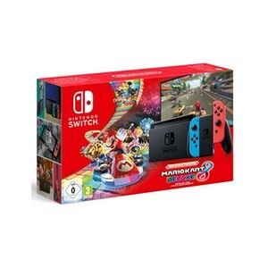 Nintendo Pack Console Switch Néon Rouge et Bleu + Code de téléchargement Jeu Mario Kart 8 Deluxe - Publicité