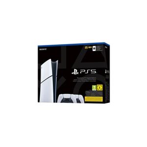 Sony Console PS5 Slim Edition Digitale + 2ème manette DualSense Blanc - Publicité