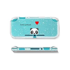 Etui et protection gaming GENERIQUE Coque a paillette pour Nintendo Switch LITE motif panda facon emojii