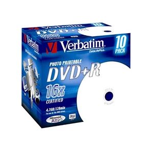 Verbatim DVD+R 4,7 Go imprimable x 10 - Publicité