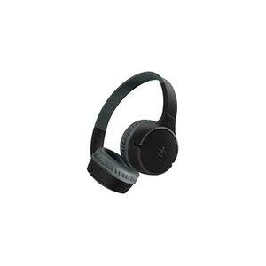 Belkin SoundForm Mini - Ecouteurs avec micro - sur-oreille - Bluetooth - sans fil - jack 3,5mm - noir - Publicité