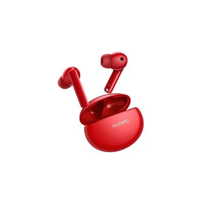 Huawei Freebuds 4i - Rouge - Publicité Huawei Freebuds 4i - Rouge - Publicité
