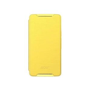 Acer - Etui à rabat pour téléphone portable - polyuréthane - jaune - pour Liquid Z200 - Publicité