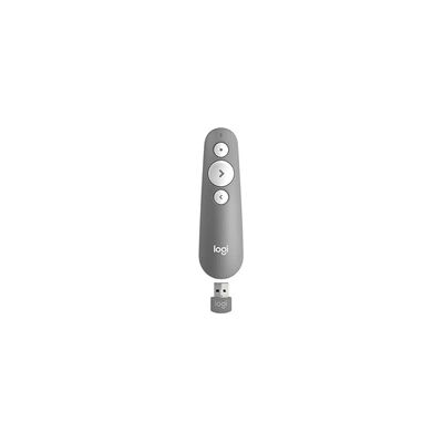 Logitech laser de présentation R500s de classe 1 Bluetooth et USB, Compatibilité universelle - Gris clair - Publicité Logitech laser de présentation R500s de classe 1 Bluetooth et USB, Compatibilité universelle - Gris clair - Publicité