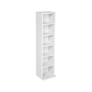 TECTAKE Etagère Colonne Meuble de Rangement 6 compartiments 90x21x20cm - blanc - Publicité