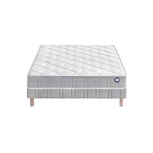 Ensemble matelas et sommier Bultex Ensemble Nano WHITEN Confort Ferme 90x190 - Publicité