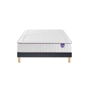 Merinos Ensemble Beauty Bed - 560 Ressorts ensachés + Sommier Confort Ferme 180x200 - Double Sommier - Publicité