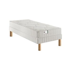 Simmons Ensemble matelas first fr1 avec sommier avec pieds 90x190 - Publicité