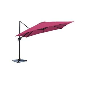 Happy Garden Parasol déporté MOLOKAI carré 3x3m fuchsia - Publicité