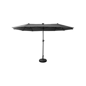 Happy Garden Parasol double à LED 2x4m LINAI gris - Publicité